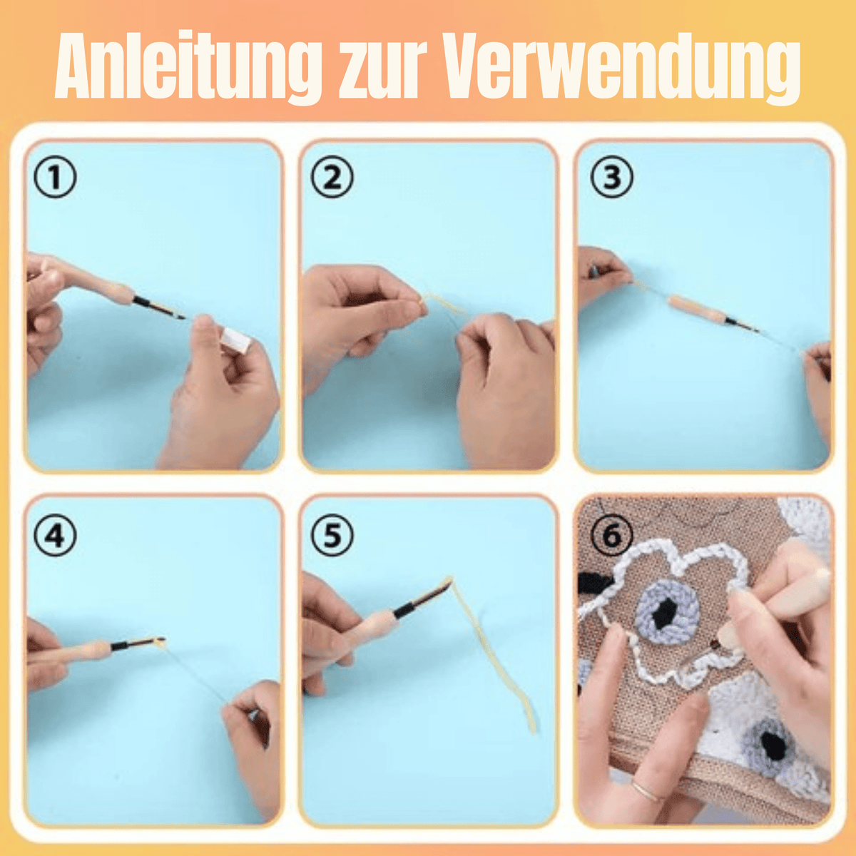 StichSchatz™ / Bastelset mit Punch Needle - Sopheria