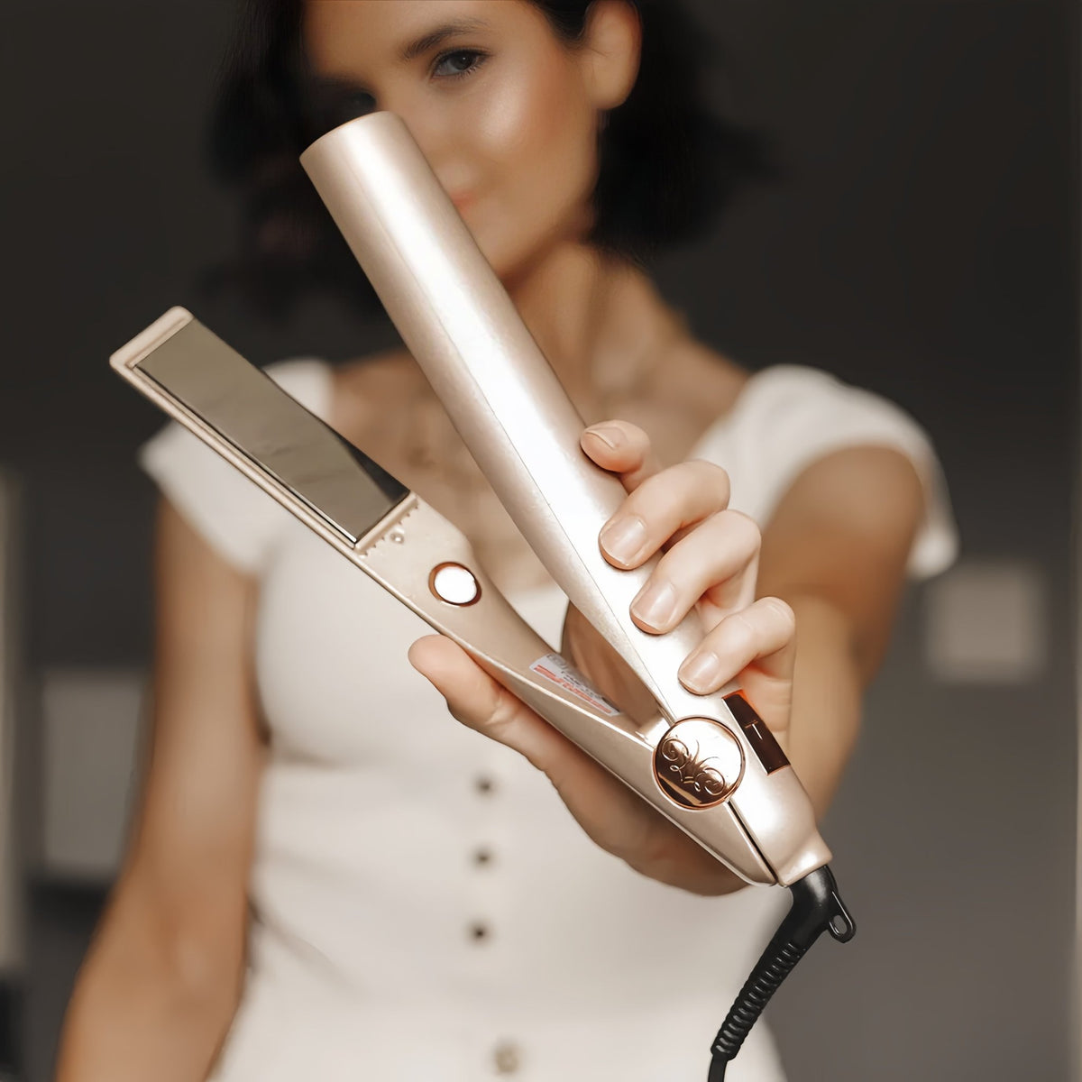 StilStab™ / 2-in-1 Haarglätter Und Lockenstab - Sopheria