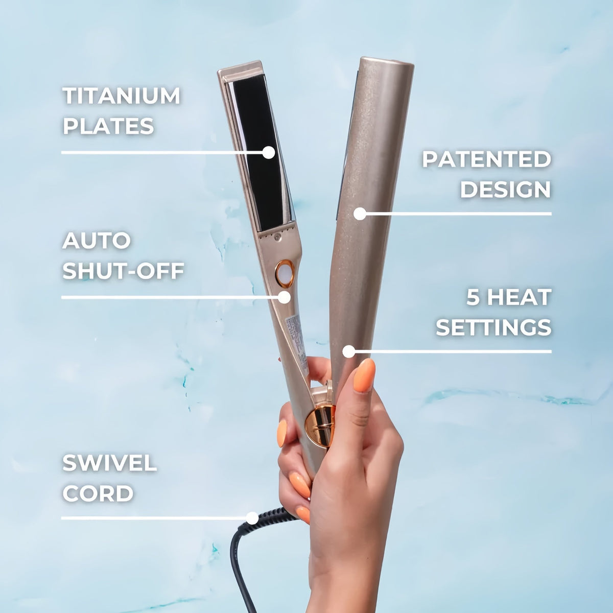 StilStab™ / 2-in-1 Haarglätter Und Lockenstab - Sopheria