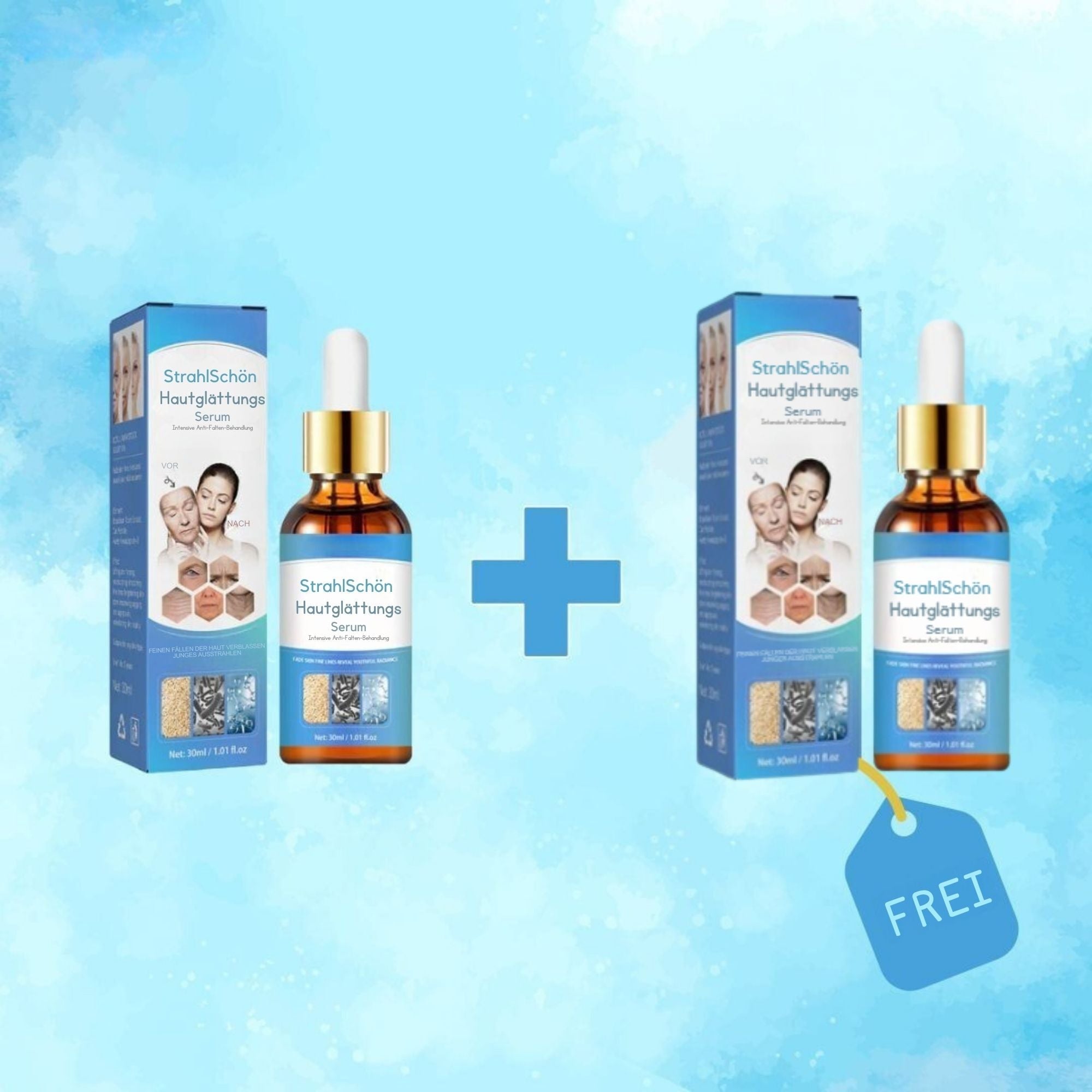 StrahlSchön™ / Hautglättungs-Serum (1 + 1 GRATIS) - Sopheria
