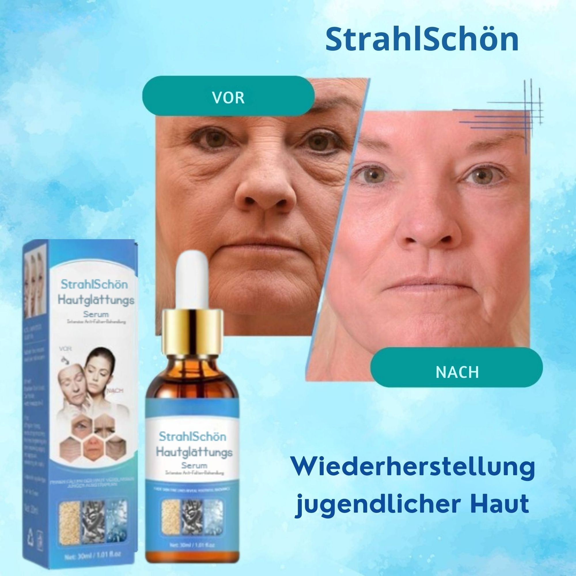 StrahlSchön™ / Hautglättungs-Serum (1 + 1 GRATIS) - Sopheria