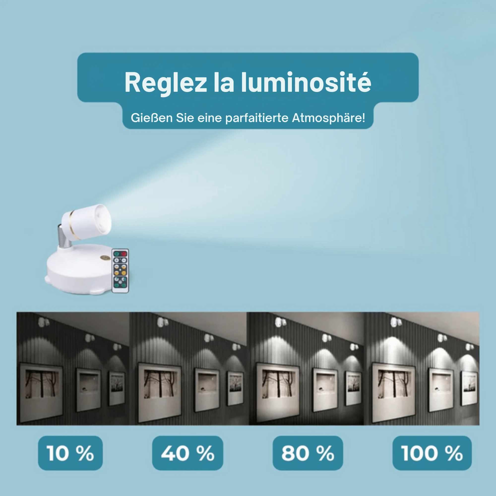 StrahlStube™ / Kabellose Projektorlampe - Sopheria