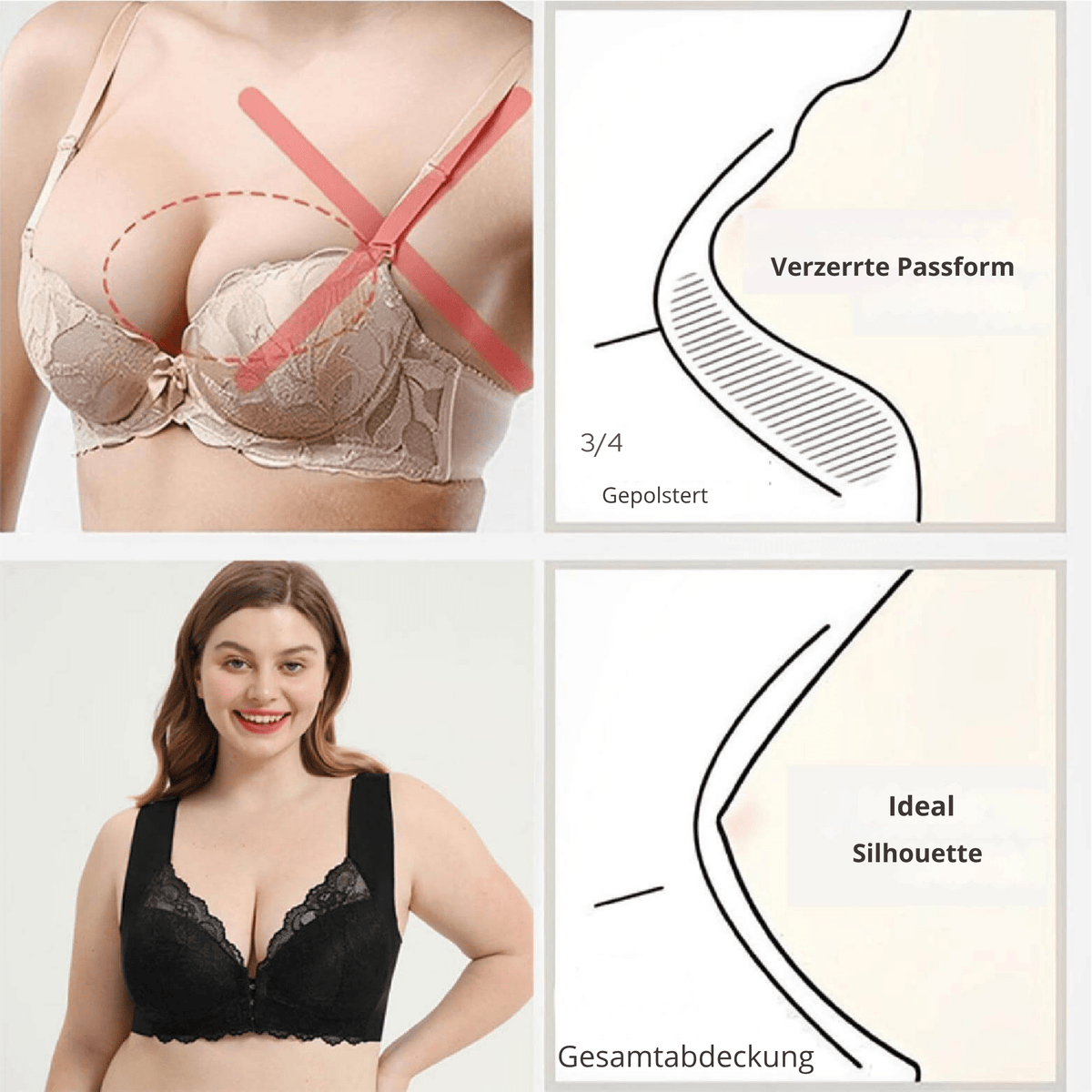 StützSchön™ / Ultra Lift BH mit einfachem Verschluss (1+2 GRATIS) - Sopheria