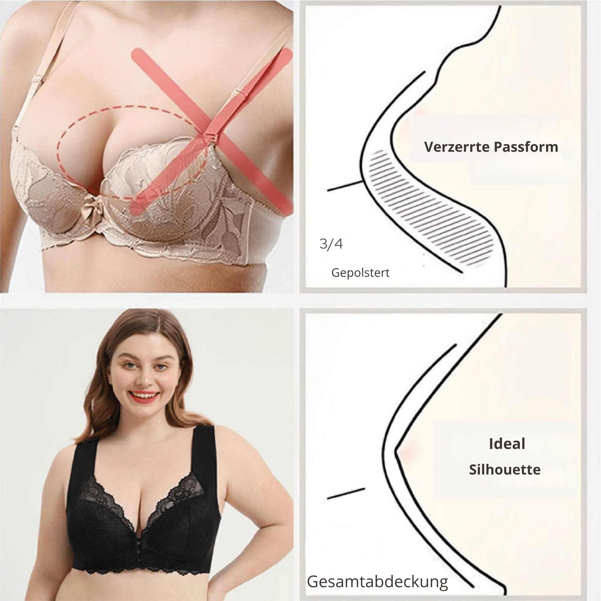 StützSchön™ / Ultra Lift BH mit einfachem Verschluss (1+2 GRATIS) - Sopheria