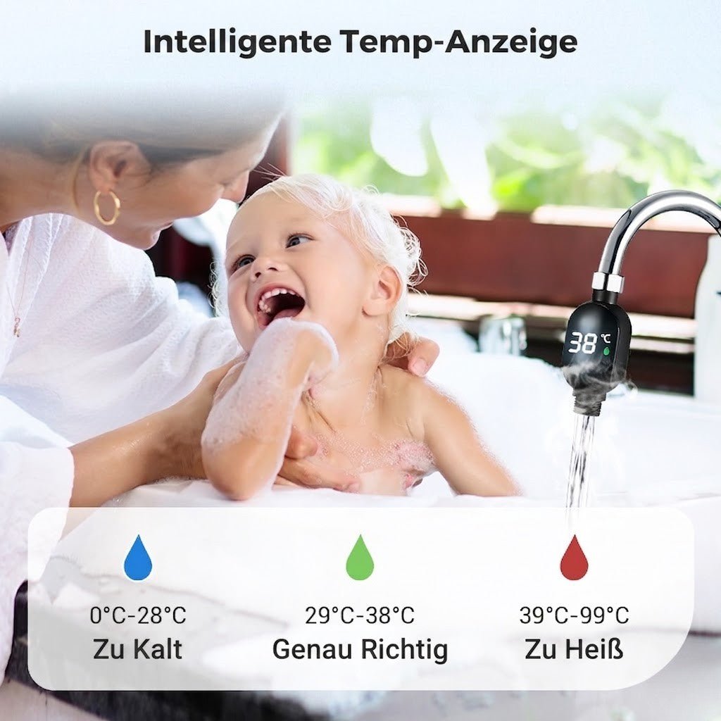 Tempello / 60 % Rabatt! Leicht ablesbares digitales Badethermometer – Sanfter Schutz, sofortige Temperaturanzeige & Babysicher - Sopheria