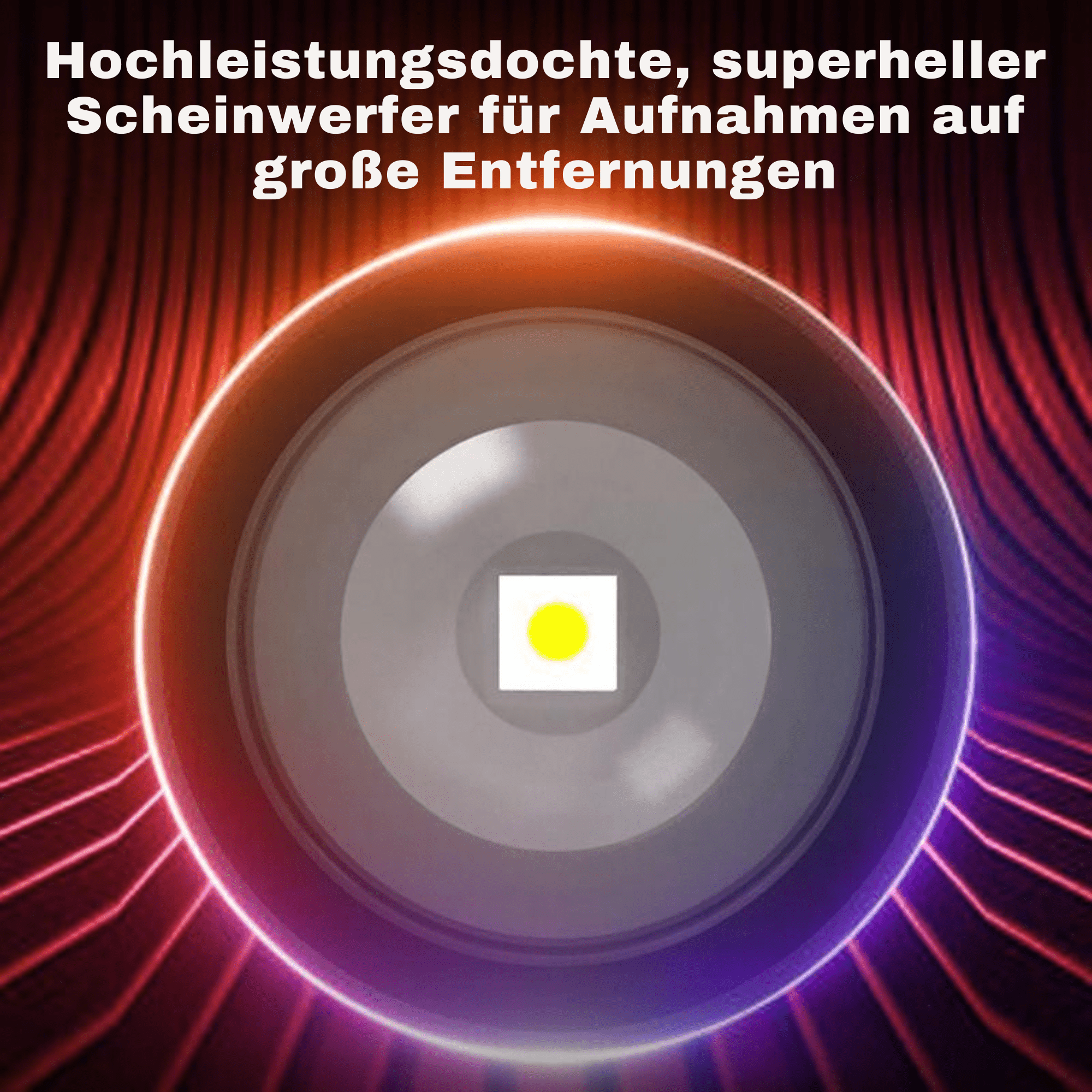Thorsten – Extrem leistungsstarke LED-Taschenlampe, wasserdicht & stoßfest, mit Zoomfunktion und Powerbank - Sopheria