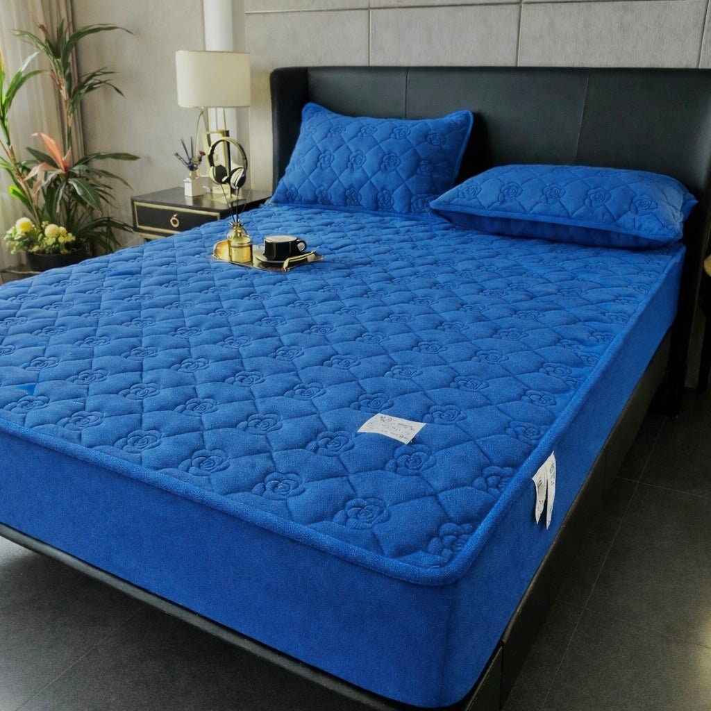 Topper 160/200 15 für Matratze mit Gummizug + 2 Kissenbezüge - Sopheria