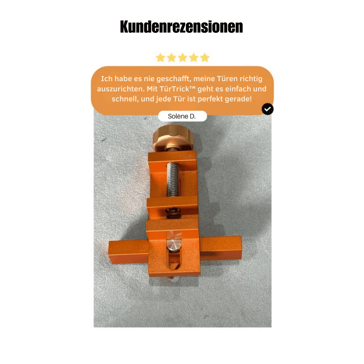 TürTrick™ / Richten Sie Ihre Schranktüren schnell und fehlerfrei aus. - Sopheria
