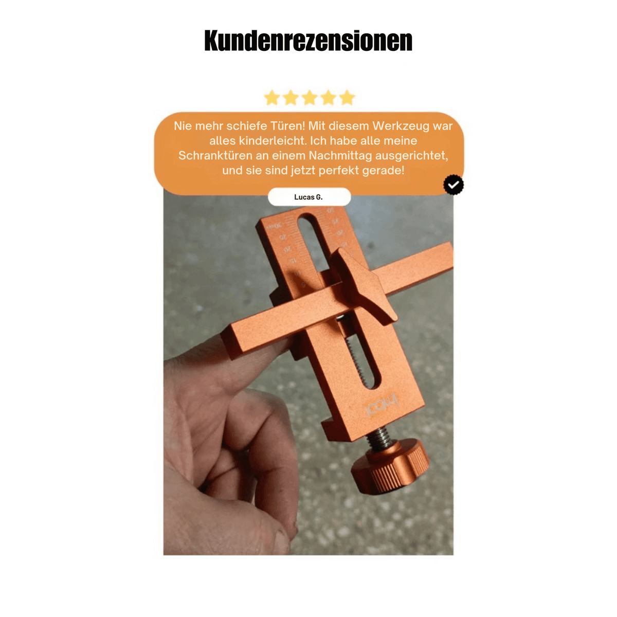 TürTrick™ / Richten Sie Ihre Schranktüren schnell und fehlerfrei aus. - Sopheria