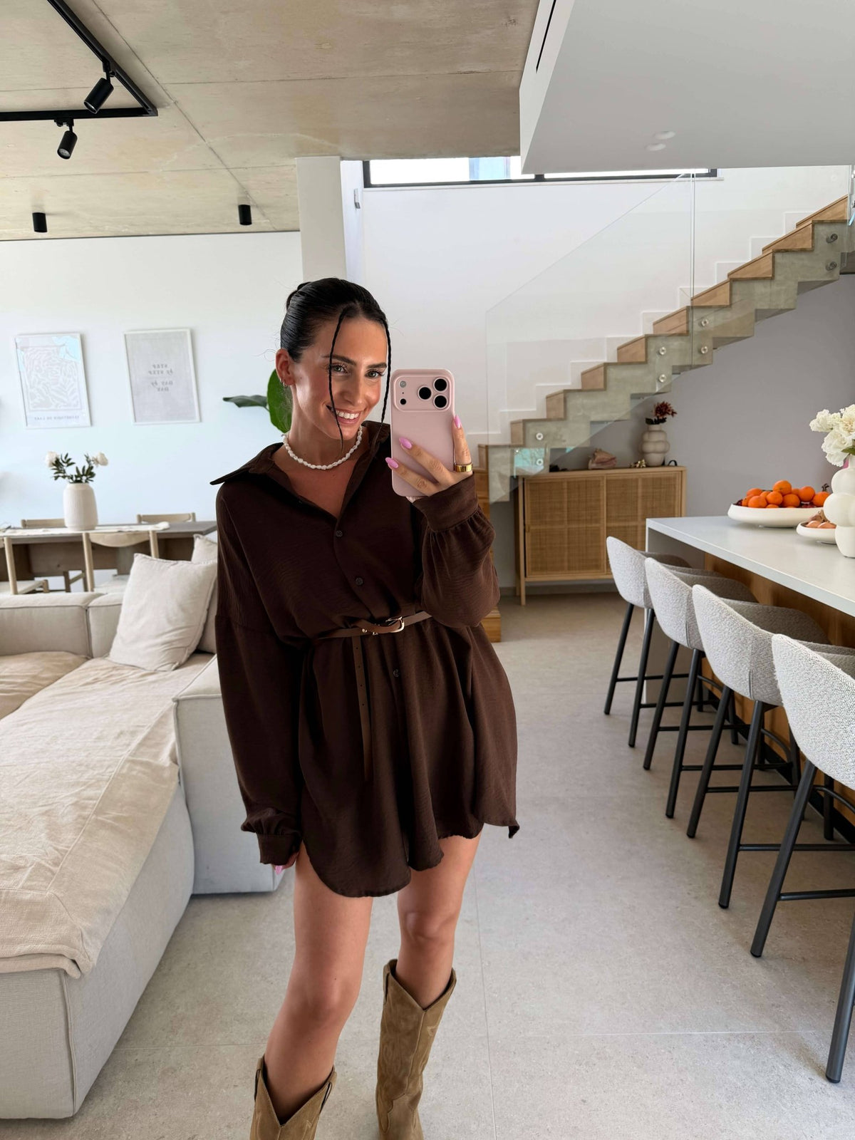 Tunikaa / Oversize Longbluse mit fließendem Komfort Schnitt - Sopheria
