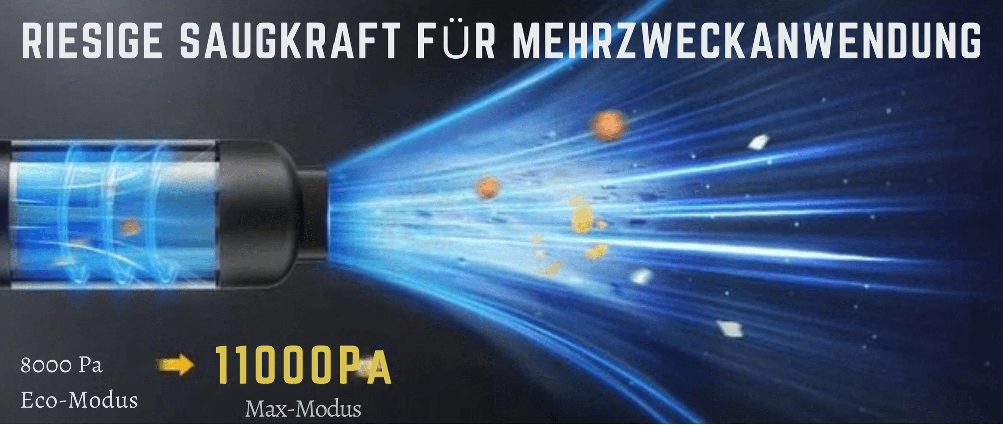 TurboTidy™ / Slim V8 Mate Kabelloser Auto Staubsauger Hohe Leistung 12000Pa/30AW - Sopheria