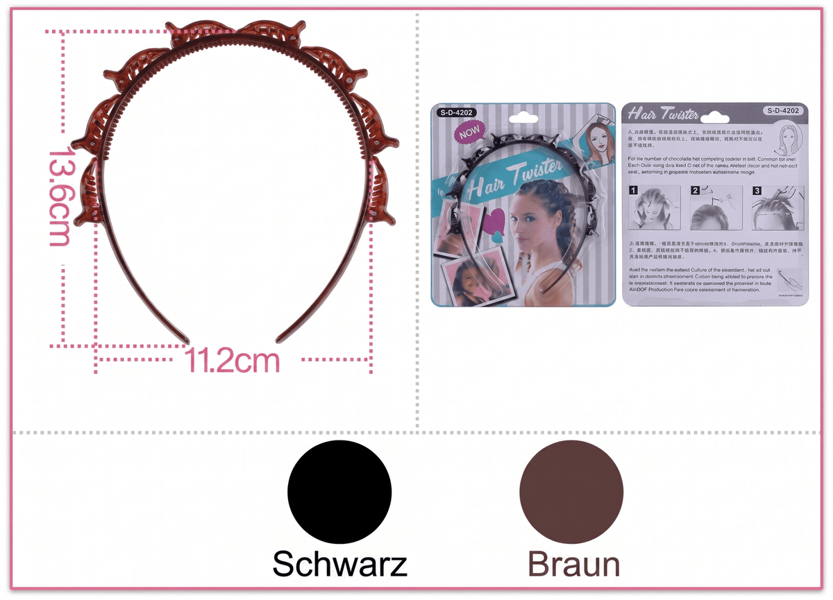 Twistara - Haar Styling Clip für Pony & elegante Drehfrisuren - Sopheria