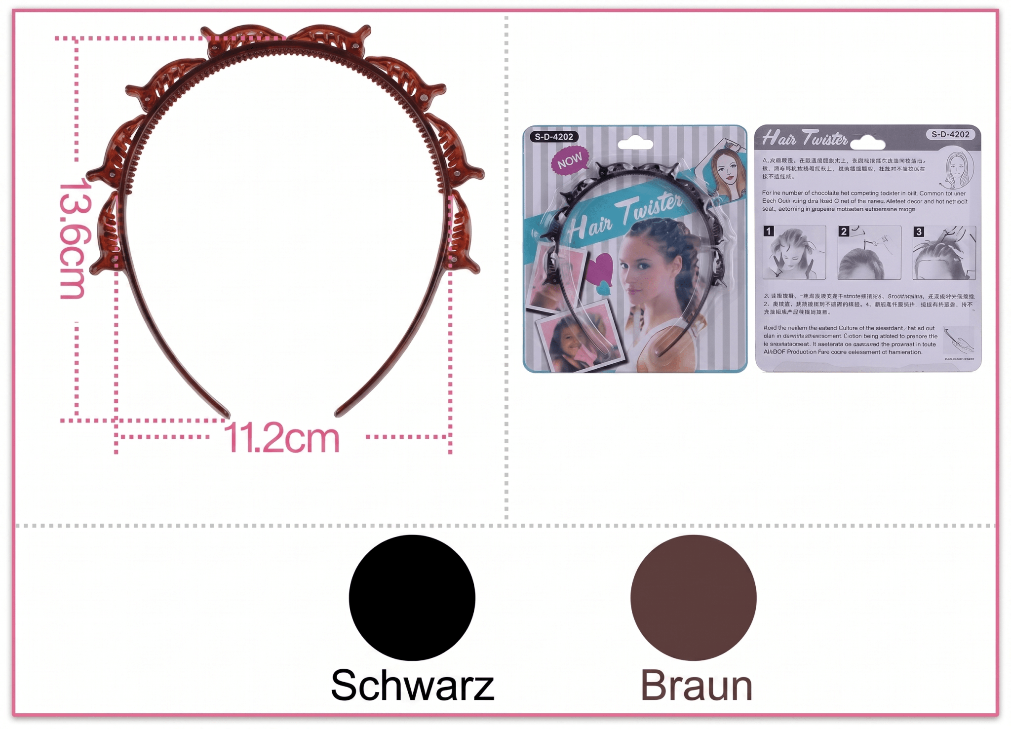 Twistara - Haar Styling Clip für Pony & elegante Drehfrisuren - Sopheria