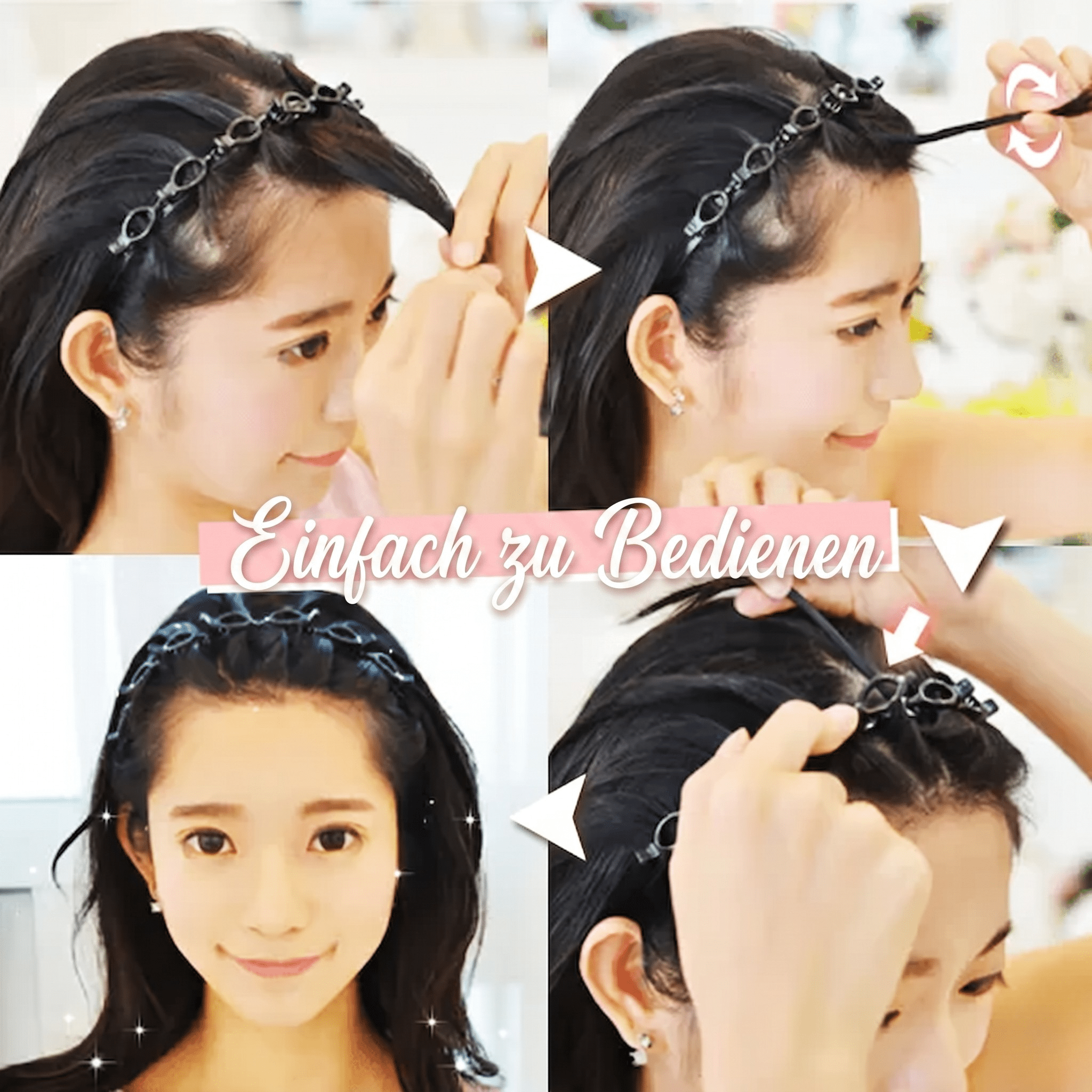 Twistara - Haar Styling Clip für Pony & elegante Drehfrisuren - Sopheria