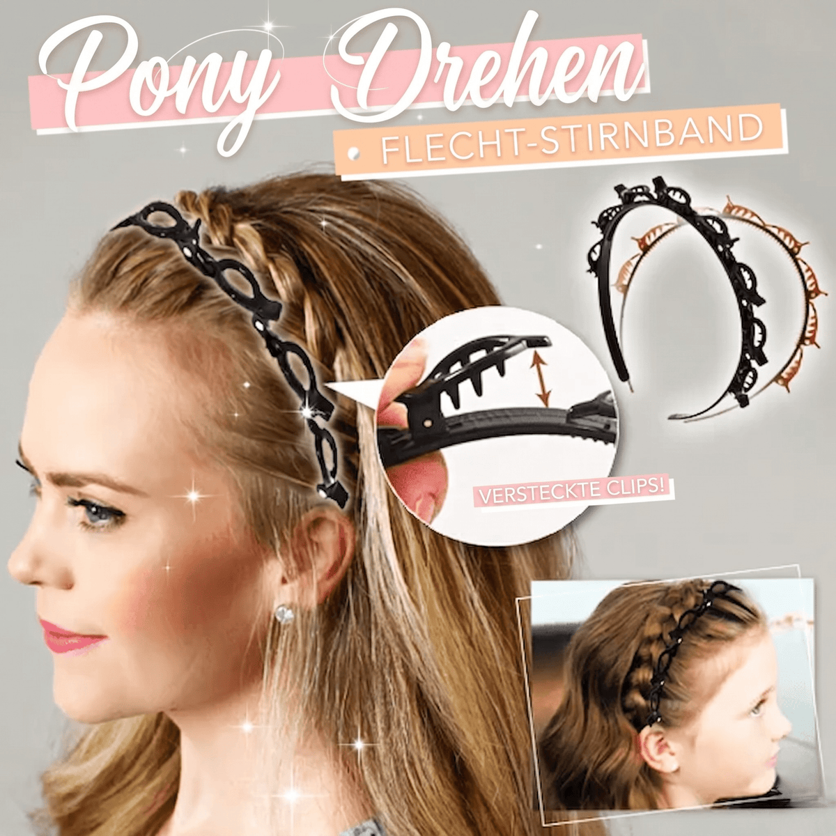 Twistara - Haar Styling Clip für Pony & elegante Drehfrisuren - Sopheria