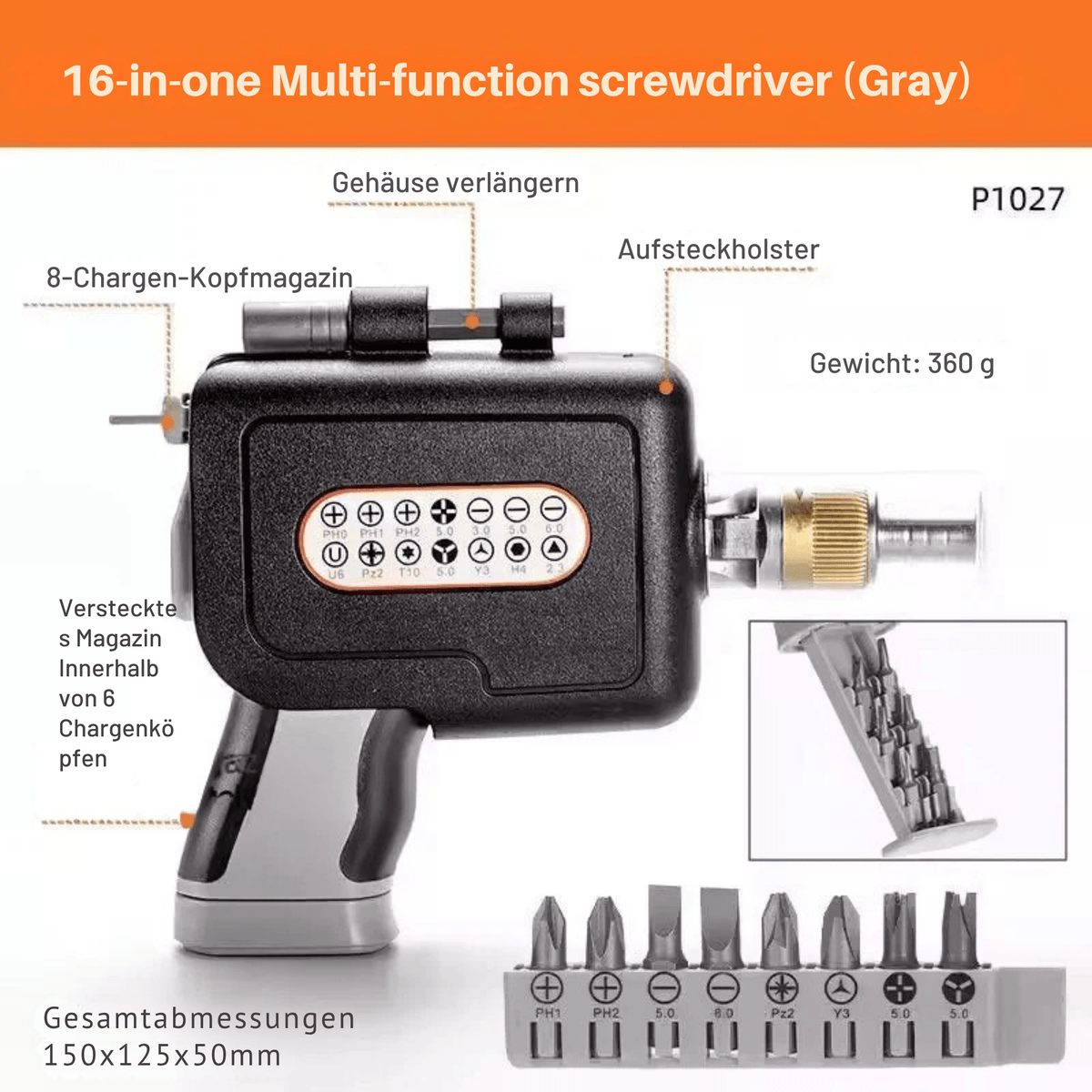 TwistTüftler™ / 16-In-1 Verstellbares Ratschen-Schraubendreher-Set - Sopheria