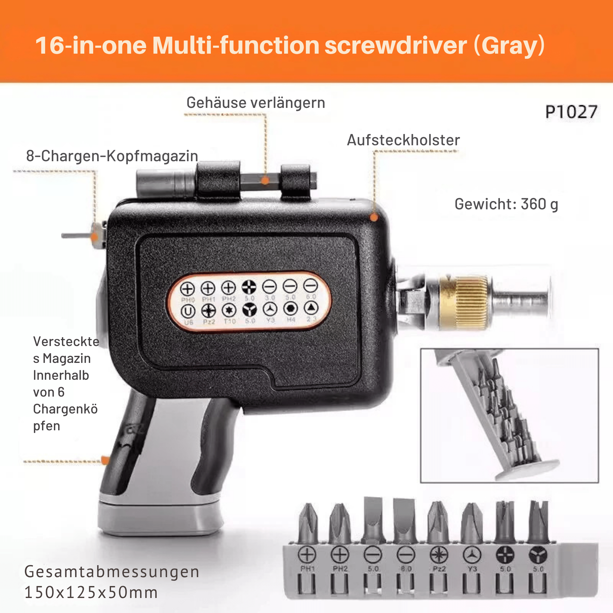 TwistTüftler™ / 16-In-1 Verstellbares Ratschen-Schraubendreher-Set - Sopheria