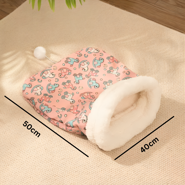 KuschelNest Katzenschlafsack flauschig Detailansicht