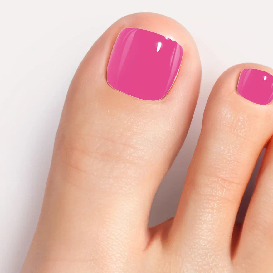 Fuchsia-Pink-Gel-Pediküre-Set