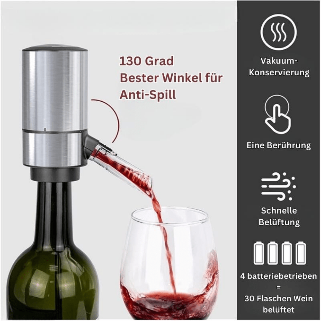 Vinoire™ – 3-in-1 Weinbelüfter, -Konservierer und -Spender - Sopheria