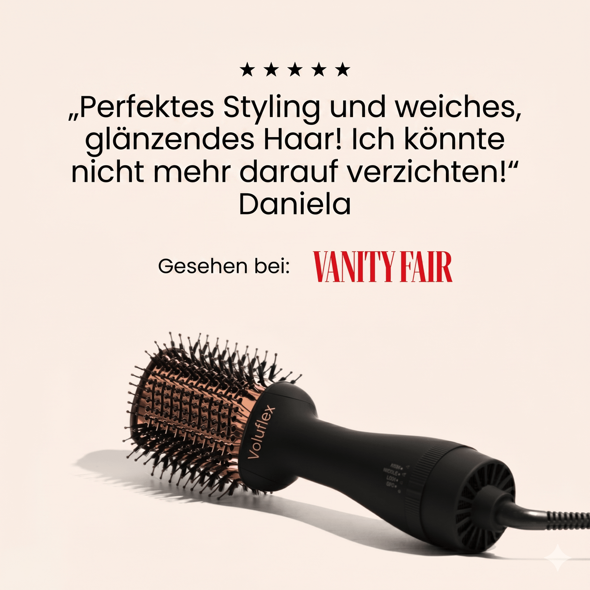 Voluflex – 3-in-1 Warmluftbürste zum Trocknen, Stylen & Volumengeben - Sopheria