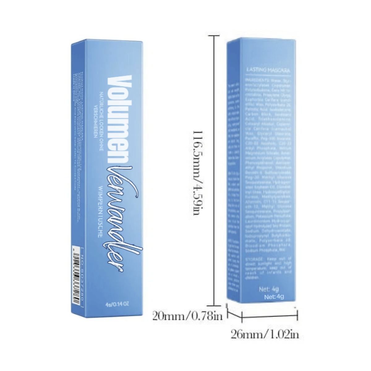 VolumenVerwandler™ / Sanfte Wimpernlifting- und Längen-Mascara für dünne Wimpern - Sopheria