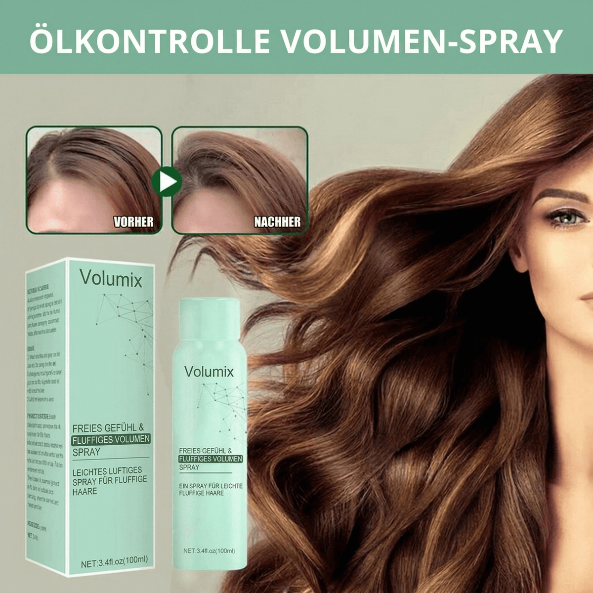 Volumix – Haar Volumen Spray mit Öl Kontrolle - Sopheria
