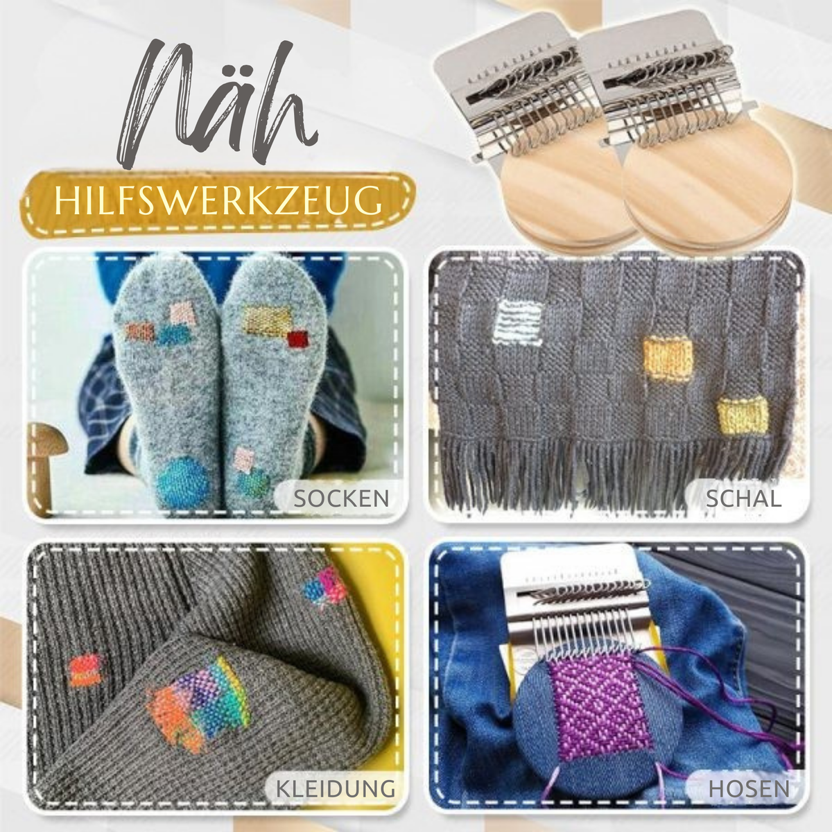 WebWunder™ / Mini DIY Nadel- Und Fadenwebgerät (1+1 GRATIS) - Sopheria