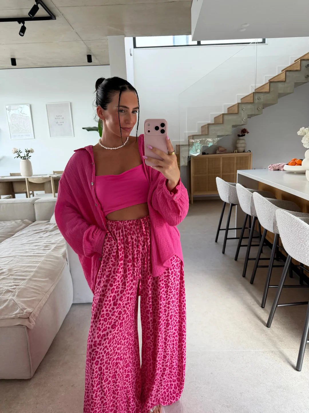 Wildelle / Weite Leoprint Hose für Komfort & Stil im Alltag - Sopheria