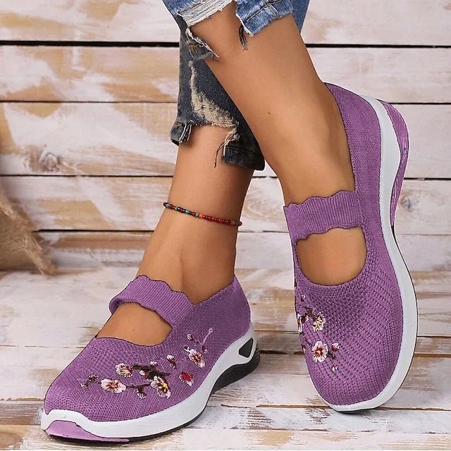 Women's Casual Breathable Slip On Orthopaedic Walking Sneakers - Sopheria