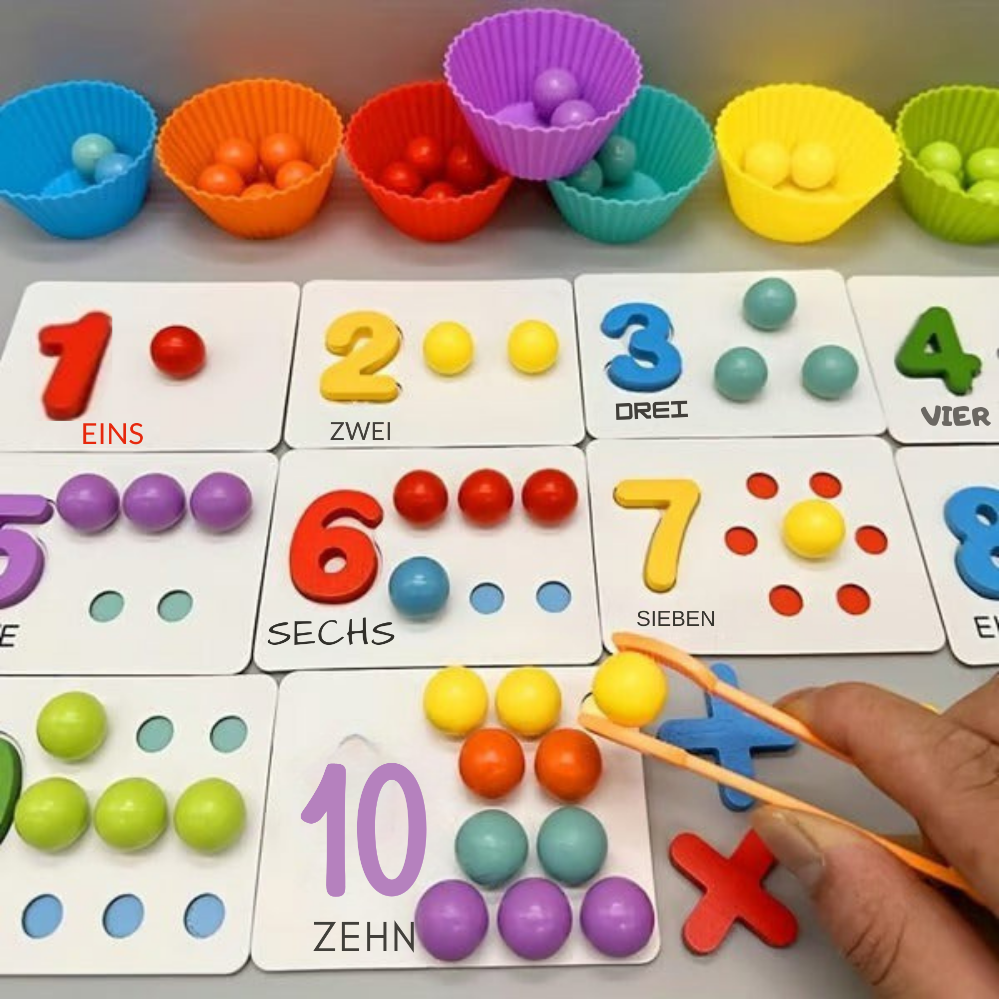 ZahlenZauber™ / Montessori Mathe Lernset - Sopheria