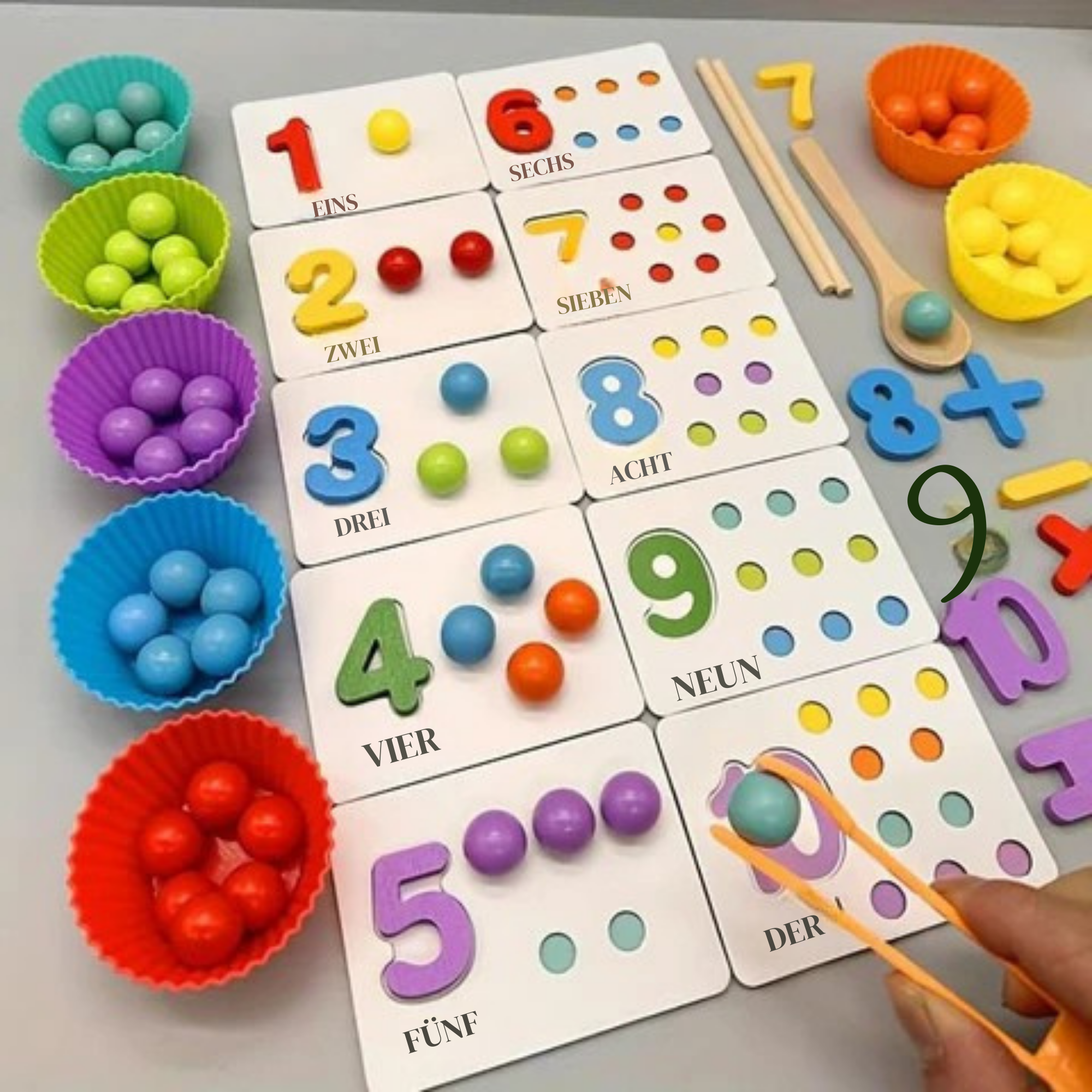 ZahlenZauber™ / Montessori Mathe Lernset - Sopheria