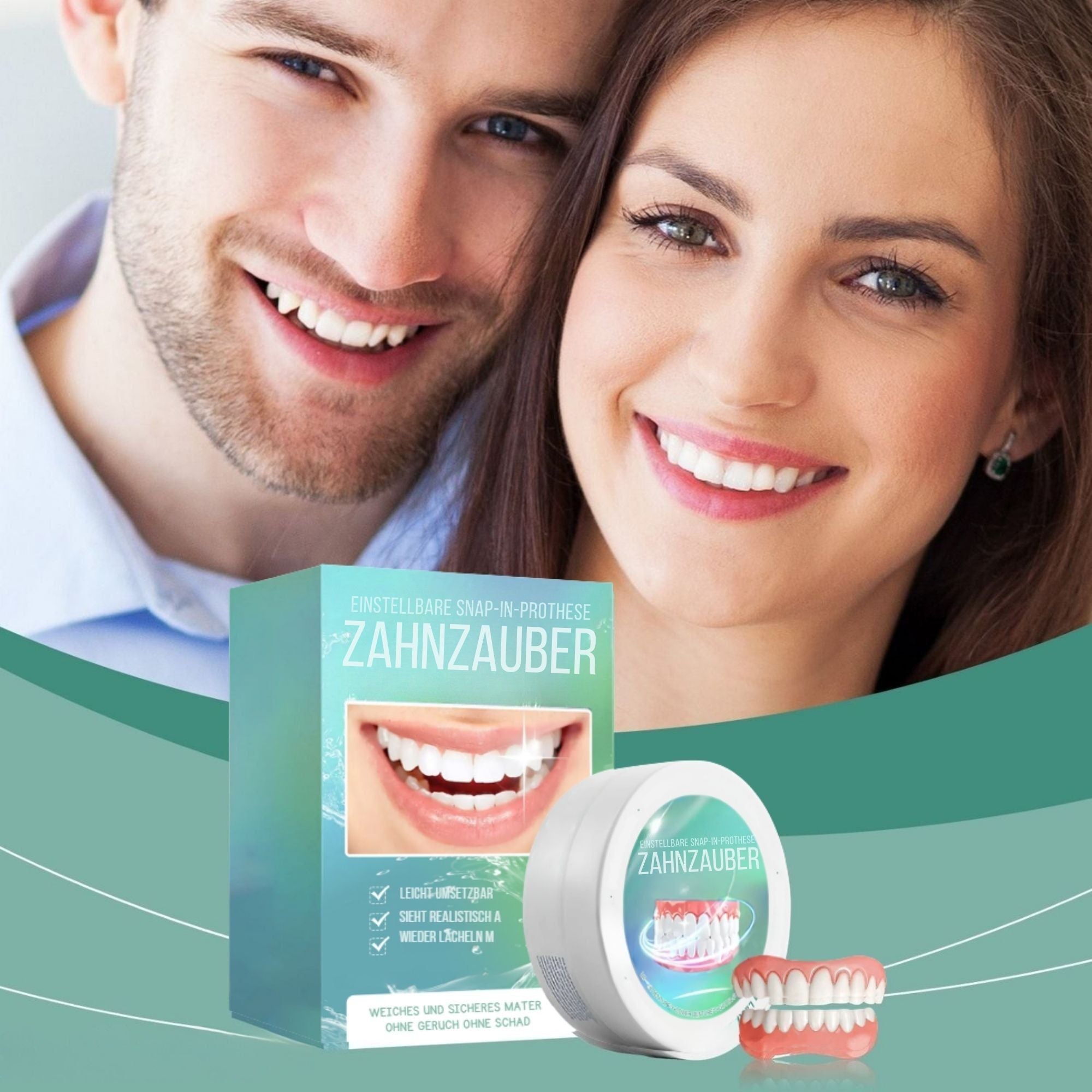 ZahnZauber™ / Silikon-Retention-Prothesenset - Sopheria
