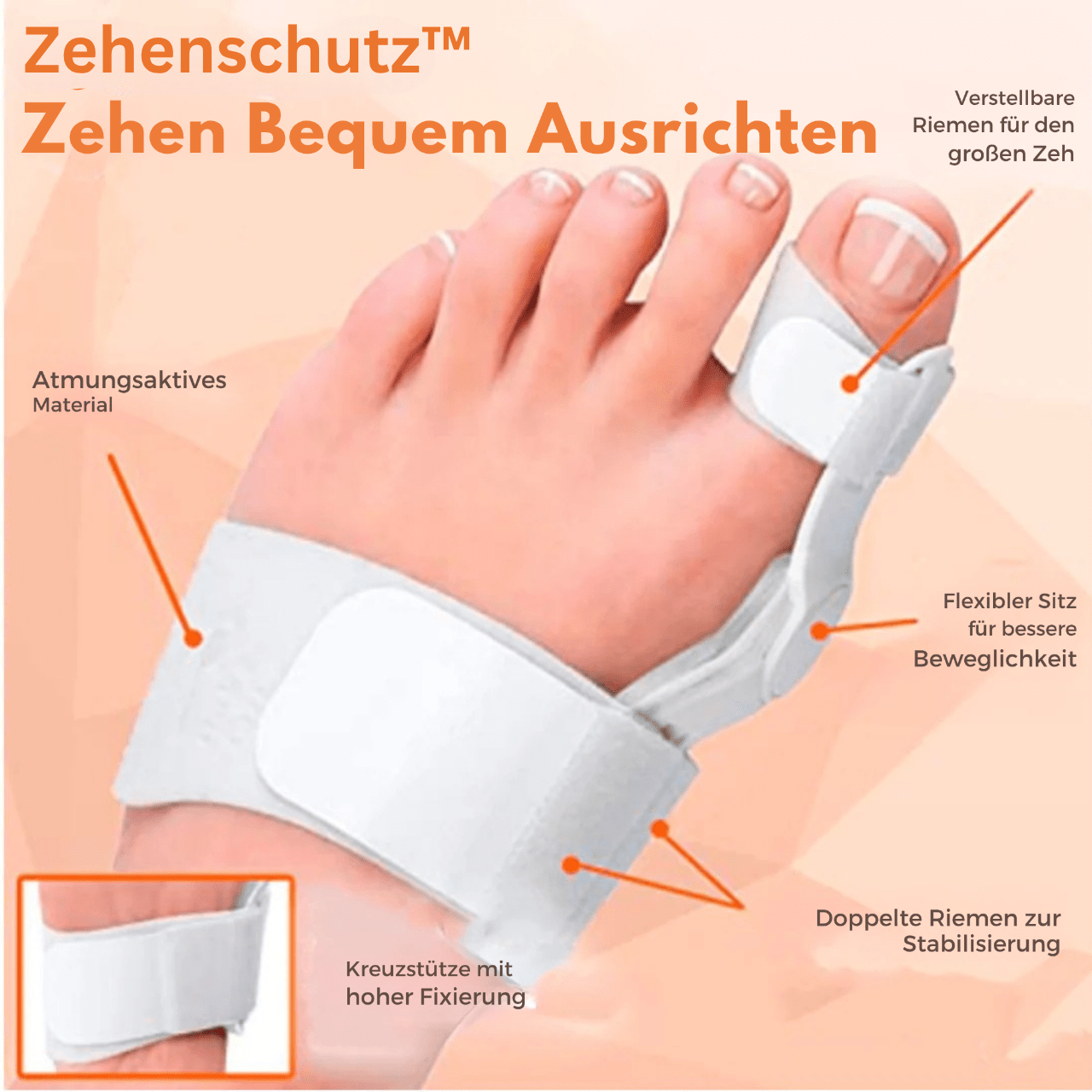 Zehenschutz™ / Zehen Bequem Ausrichten - Sopheria