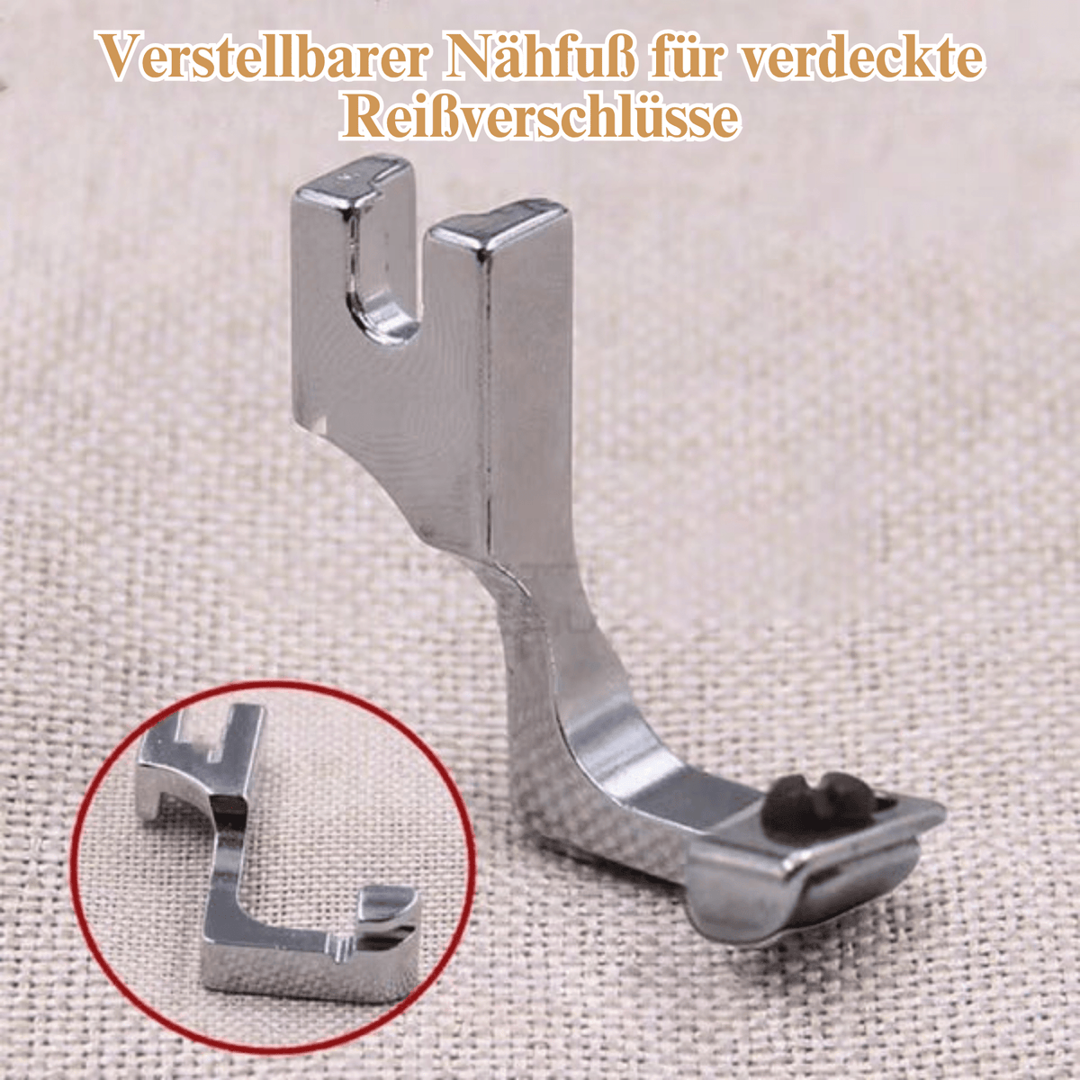 ZipWerk – Verstellbarer Nähfuß für Reißverschluss - Sopheria