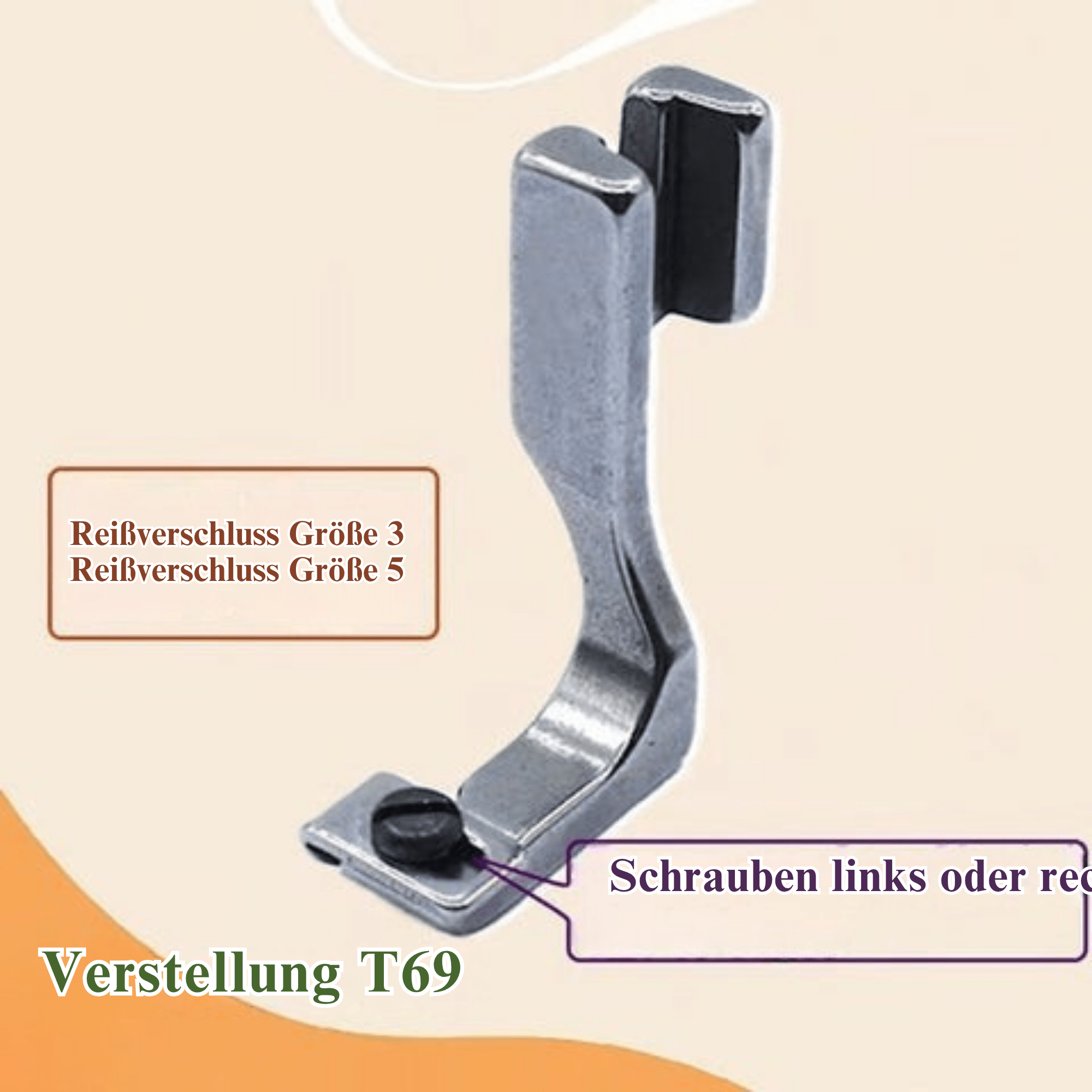 ZipWerk – Verstellbarer Nähfuß für Reißverschluss - Sopheria