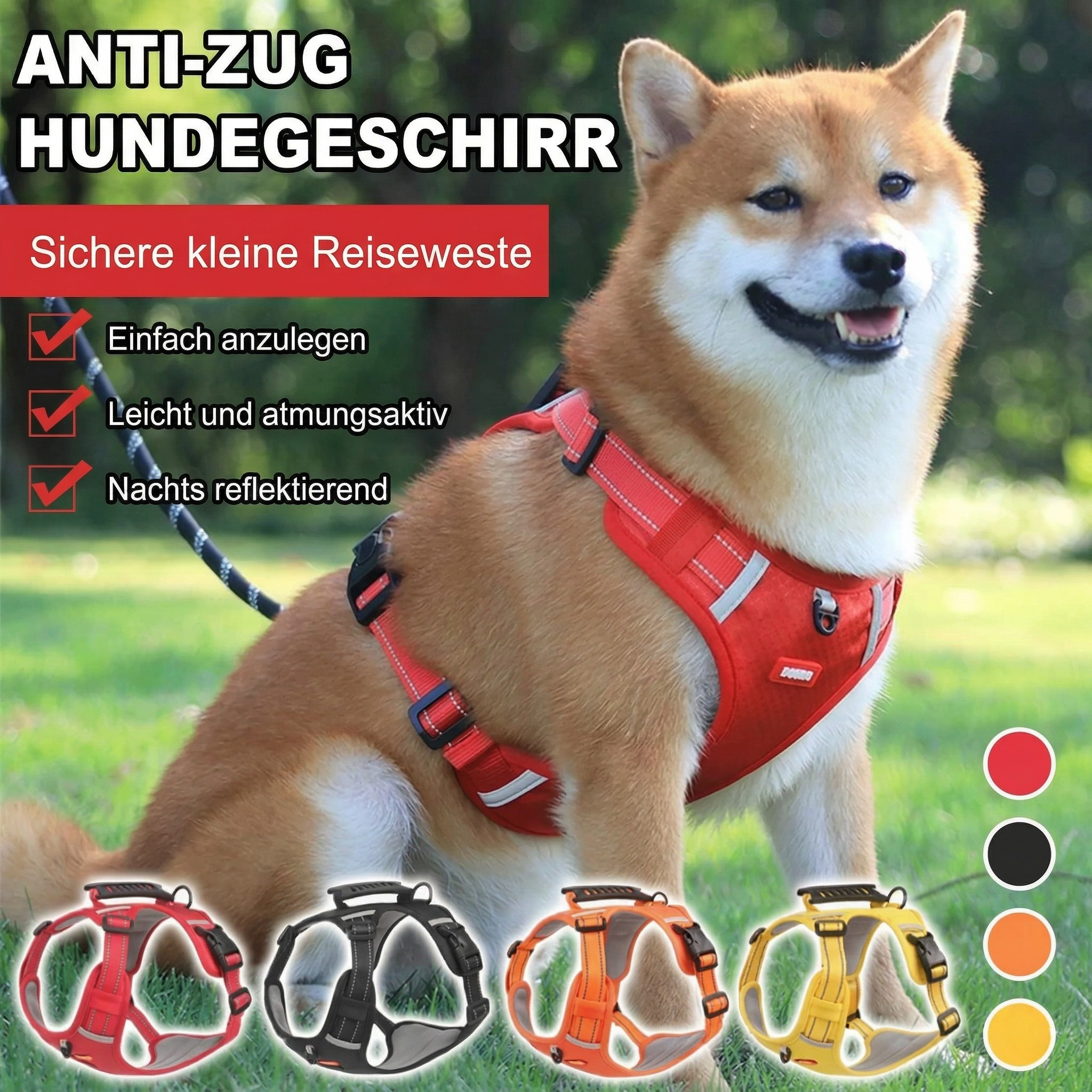 ZugFrei – Komfort Hundegeschirr ohne Ziehen - Sopheria